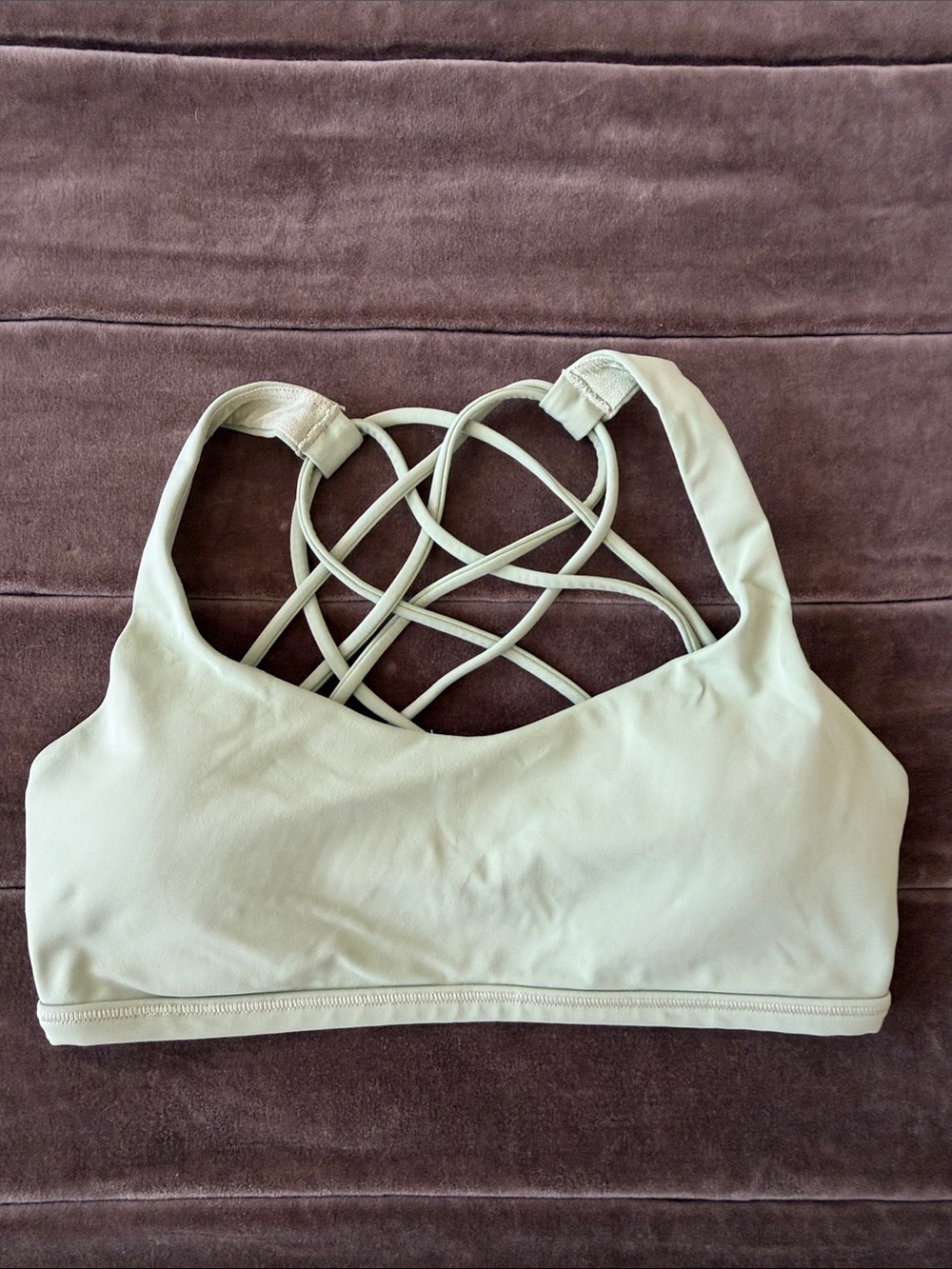 lululemon athletica Crisscross Back Sports Bra - Cream